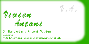 vivien antoni business card
